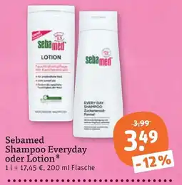 tegut Sebamed Shampoo Everyday oder Lotion Angebot