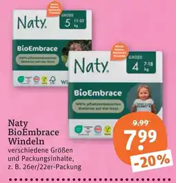 tegut Naty BioEmbrace Windeln Angebot