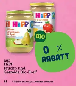 tegut HiPP Frucht- und Getreide Bio-Brei Angebot