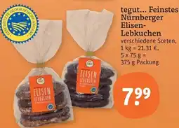 tegut tegut... Feinstes Nürnberger Elisen-Lebkuchen Angebot