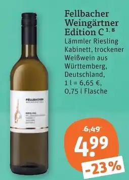 tegut Fellbacher Weingärtner Edition C Angebot