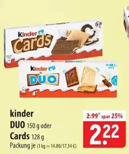 Famila Nord Ost kinder DUO Cards Angebot