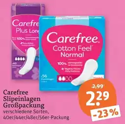 tegut Carefree Slipeinlagen Angebot