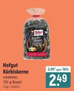 Famila Nord Ost Hofgut Kürbiskerne schalenlos Angebot