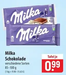 Famila Nord Ost Milka Schokolade Angebot