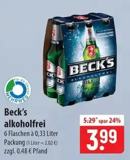 Famila Nord Ost Beck's alkoholfrei Angebot