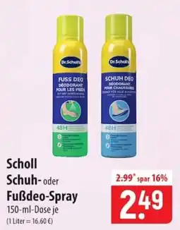 Famila Nord Ost Scholl Schuh- oder Fußdeo-Spray Angebot