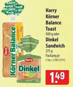 Famila Nord Ost Harry Körner Balance Toast Angebot