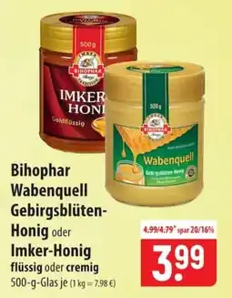 Famila Nord Ost Bihophar Wabenquell Gebirgsblüten-Honig Angebot