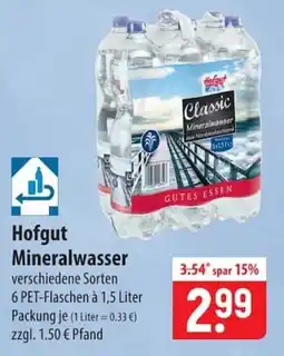 Famila Nord Ost Hofgut Mineralwasser Classic Angebot