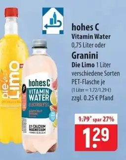 Famila Nord Ost hoher C Vitamin Water Angebot