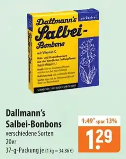 Famila Nord Ost Dallmann's Salbei-Bonbons Angebot