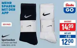 Famila Nord Ost Sportsocken Nike Angebot