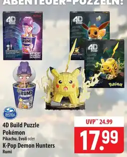 Famila Nord Ost 4D Build Puzzle Pokémon Angebot