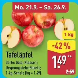 Aldi Nord Tafeläpfel Angebot