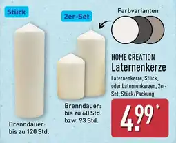 Aldi Nord HOME CREATION Laternenkerze Angebot