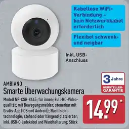 Aldi Nord AMBIANO Smarte Überwachungskamera Angebot