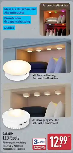Aldi Nord CASALUX LED-Spots Angebot