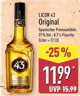 Aldi Nord LICOR 43 Original Angebot