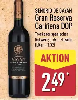 Aldi Nord SEÑORIO DE GAYÁN Gran Reserva Cariñena DOP Angebot