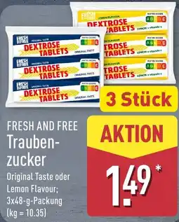 Aldi Nord Fresh and Free Dextrose Tablets Angebot