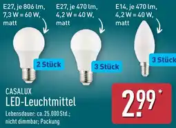 Aldi Nord CASALUX LED-Leuchtmittel Angebot