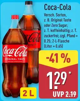 Aldi Nord Coca-Cola Angebot