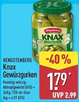Aldi Nord Hengstenberg Knax Gewürzgurken Angebot