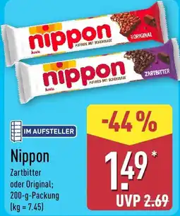 Aldi Nord Nippon Zartbitter oder Original Angebot