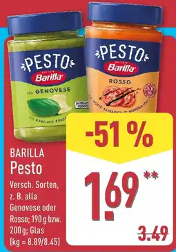 Aldi Nord Barilla Pesto Angebot