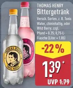 Aldi Nord THOMAS HENRY Bittergetränk Angebot
