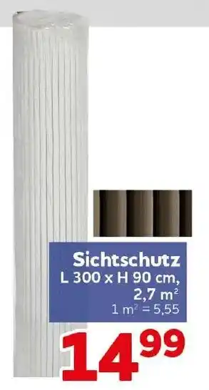 CENTERSHOP Sichtschutz Angebot