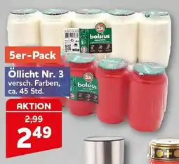 CENTERSHOP Öllicht Nr. 3 bolsius Angebot