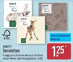 Aldi Nord KOKETT Servietten Angebot