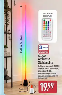 Aldi Nord CASALUX Ambiente-Stehleuchte Angebot