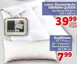 CENTERSHOP Luxus-Daunendecke SIBIRIAN QUEEN Angebot