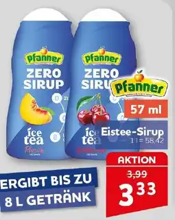 CENTERSHOP Pfanner Zero Sirup ice tea Angebot