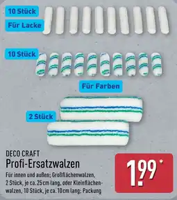Aldi Nord DECO CRAFT Profi-Ersatzwalzen Angebot