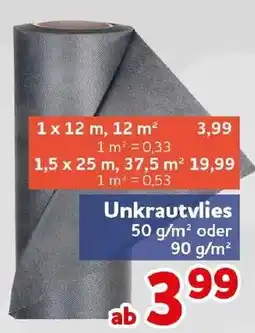 CENTERSHOP Unkrautvlies Angebot