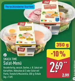 Aldi Nord SNACK TIME Salat-Menü Angebot