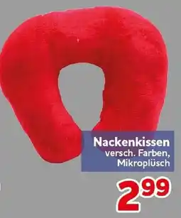 CENTERSHOP Nackenkissen Mikroplüsch Angebot