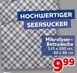 CENTERSHOP Hochwertiger Seersucker Mikrofaser-Bettwäsche Angebot