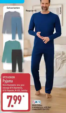 Aldi Nord UP2FASHION Pyjama Angebot