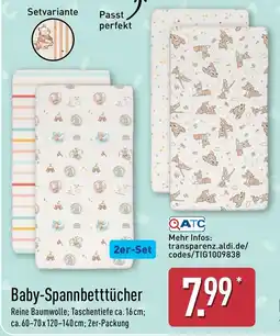 Aldi Nord Baby-Spannbetttücher Angebot