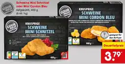 Netto Marken-Discount GOUR MEAT KNUSPRIGE SCHWEINE MINI SCHNITZEL Angebot
