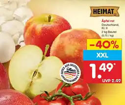 Netto Marken-Discount HEIMAT Äpfel rot Angebot