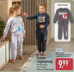 Aldi Nord Frottee-Jogginganzug Angebot