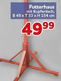 CENTERSHOP Futterhaus mit Kupferdach Angebot