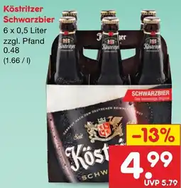 Netto Marken-Discount Köstritzer Schwarzbier Angebot