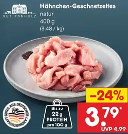 Netto Marken-Discount Hähnchen-Geschnetzeltes natur Angebot